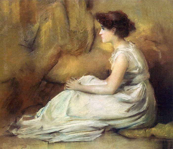 Jones, Francis Coates Woman in White Spain oil painting art